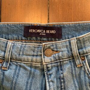 Veronica Beard Blue Striped Pants
